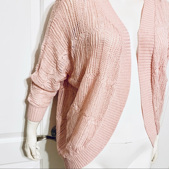 BB DAKOTA | NWT Revolve Valerie Cardigan Pink Blossom Cocoon Sweater Size XS - Picture 8 of 16